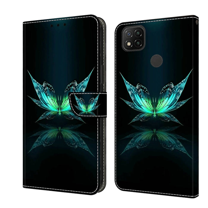 Funda protectora de cuero para teléfono Crystal 3D a prueba de golpes, For Xiaomi Redmi Note 10 4G, For Xiaomi Redmi 9T, For Xiaomi Redmi 9A, For Xiaomi Redmi 9, For Xiaomi Redmi 9C