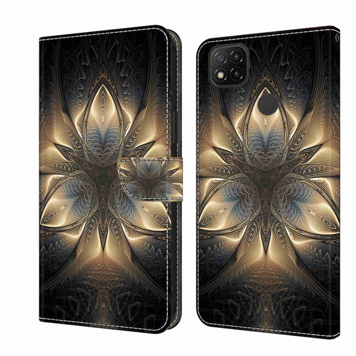 Funda protectora de cuero para teléfono Crystal 3D a prueba de golpes, For Xiaomi Redmi Note 10 4G, For Xiaomi Redmi 9T, For Xiaomi Redmi 9A, For Xiaomi Redmi 9, For Xiaomi Redmi 9C