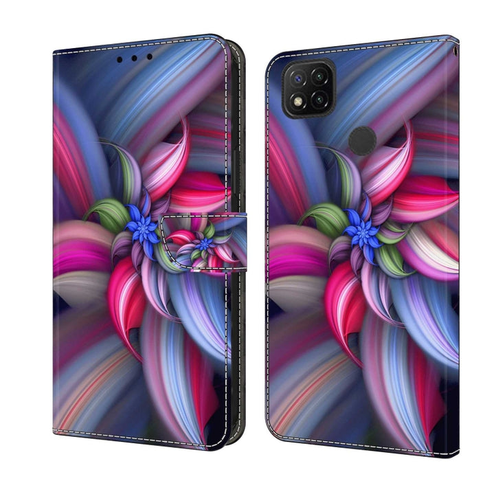 Funda protectora de cuero para teléfono Crystal 3D a prueba de golpes, For Xiaomi Redmi Note 10 4G, For Xiaomi Redmi 9T, For Xiaomi Redmi 9A, For Xiaomi Redmi 9, For Xiaomi Redmi 9C
