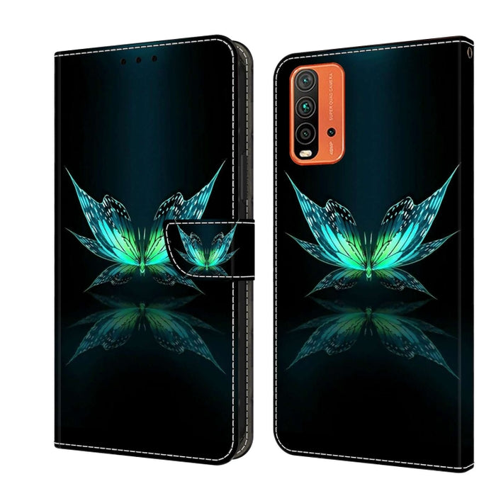 Funda protectora de cuero para teléfono Crystal 3D a prueba de golpes, For Xiaomi Redmi Note 10 4G, For Xiaomi Redmi 9T, For Xiaomi Redmi 9A, For Xiaomi Redmi 9, For Xiaomi Redmi 9C