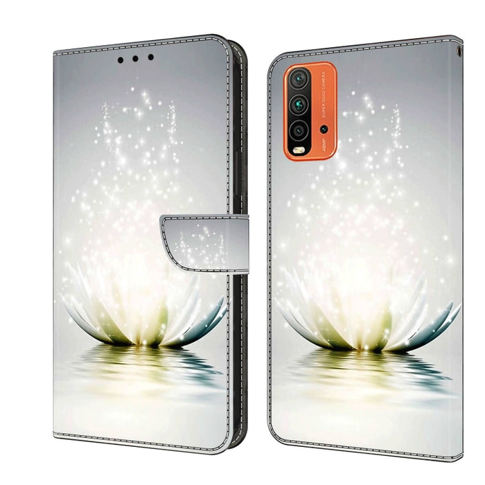Funda protectora de cuero para teléfono Crystal 3D a prueba de golpes, For Xiaomi Redmi Note 10 4G, For Xiaomi Redmi 9T, For Xiaomi Redmi 9A, For Xiaomi Redmi 9, For Xiaomi Redmi 9C