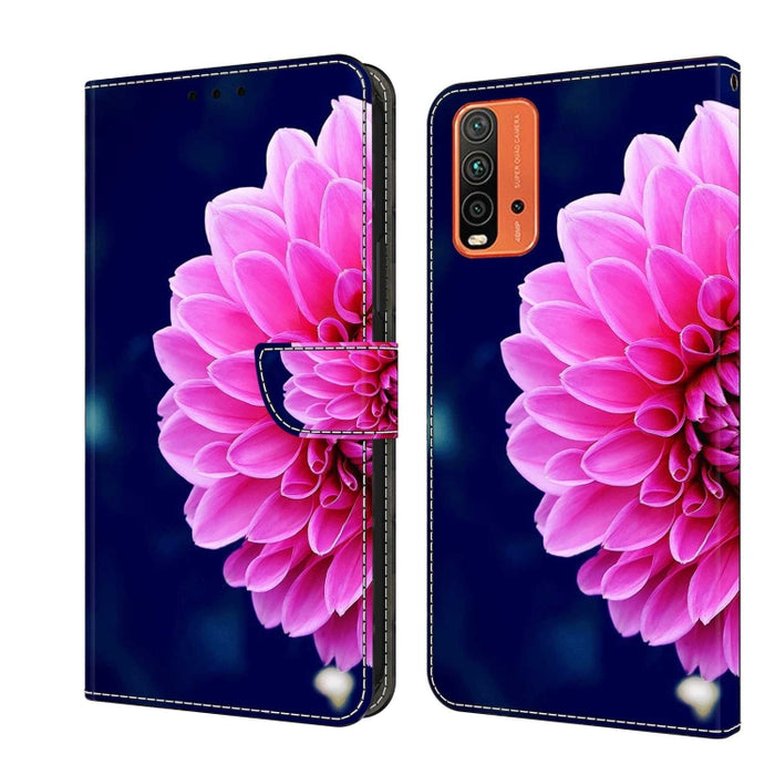 Funda protectora de cuero para teléfono Crystal 3D a prueba de golpes, For Xiaomi Redmi Note 10 4G, For Xiaomi Redmi 9T, For Xiaomi Redmi 9A, For Xiaomi Redmi 9, For Xiaomi Redmi 9C