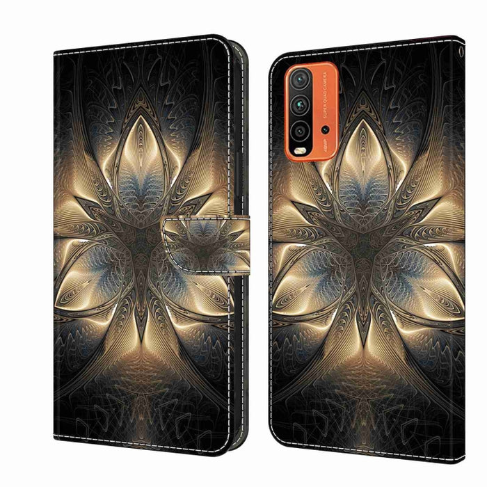 Funda protectora de cuero para teléfono Crystal 3D a prueba de golpes, For Xiaomi Redmi Note 10 4G, For Xiaomi Redmi 9T, For Xiaomi Redmi 9A, For Xiaomi Redmi 9, For Xiaomi Redmi 9C