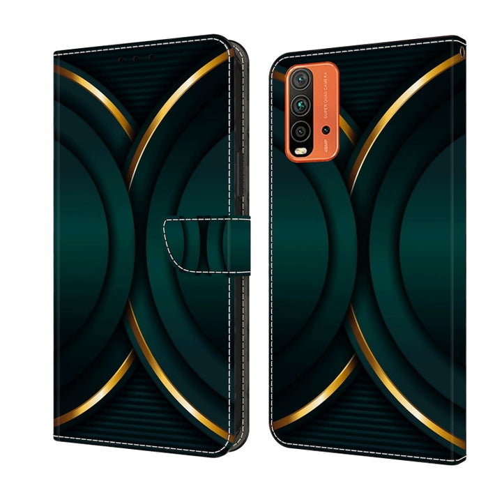 Funda protectora de cuero para teléfono Crystal 3D a prueba de golpes, For Xiaomi Redmi Note 10 4G, For Xiaomi Redmi 9T, For Xiaomi Redmi 9A, For Xiaomi Redmi 9, For Xiaomi Redmi 9C