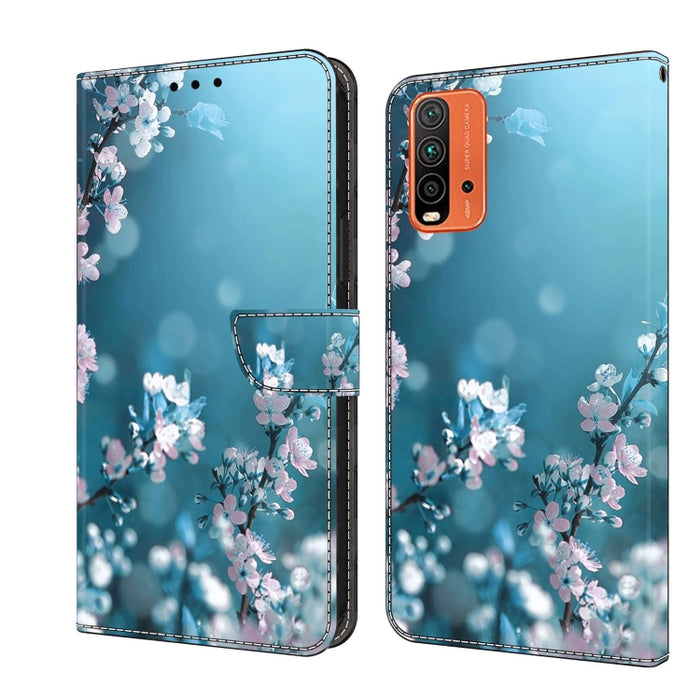 Funda protectora de cuero para teléfono Crystal 3D a prueba de golpes, For Xiaomi Redmi Note 10 4G, For Xiaomi Redmi 9T, For Xiaomi Redmi 9A, For Xiaomi Redmi 9, For Xiaomi Redmi 9C