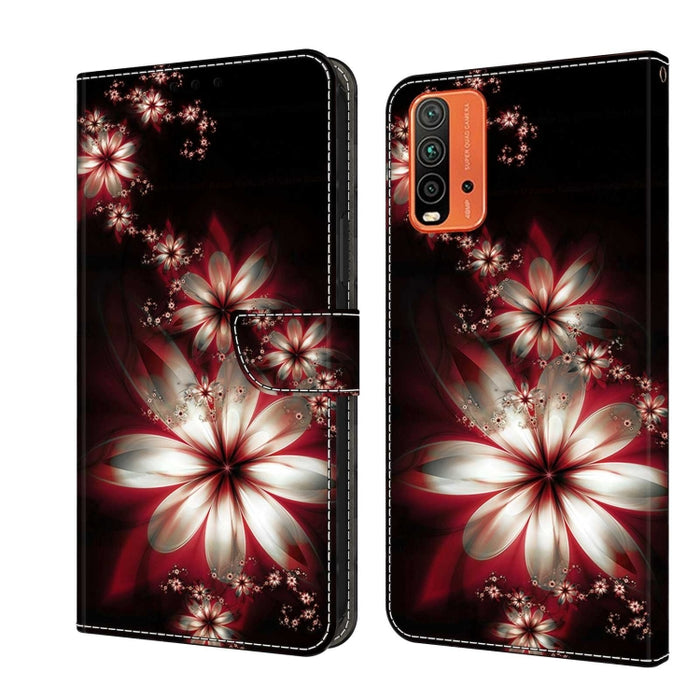 Funda protectora de cuero para teléfono Crystal 3D a prueba de golpes, For Xiaomi Redmi Note 10 4G, For Xiaomi Redmi 9T, For Xiaomi Redmi 9A, For Xiaomi Redmi 9, For Xiaomi Redmi 9C