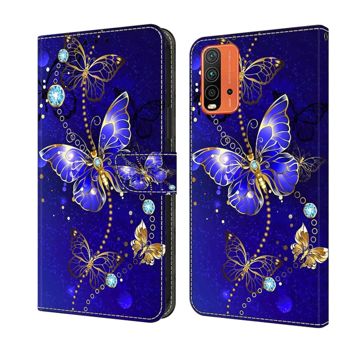 Funda protectora de cuero para teléfono Crystal 3D a prueba de golpes, For Xiaomi Redmi Note 10 4G, For Xiaomi Redmi 9T, For Xiaomi Redmi 9A, For Xiaomi Redmi 9, For Xiaomi Redmi 9C