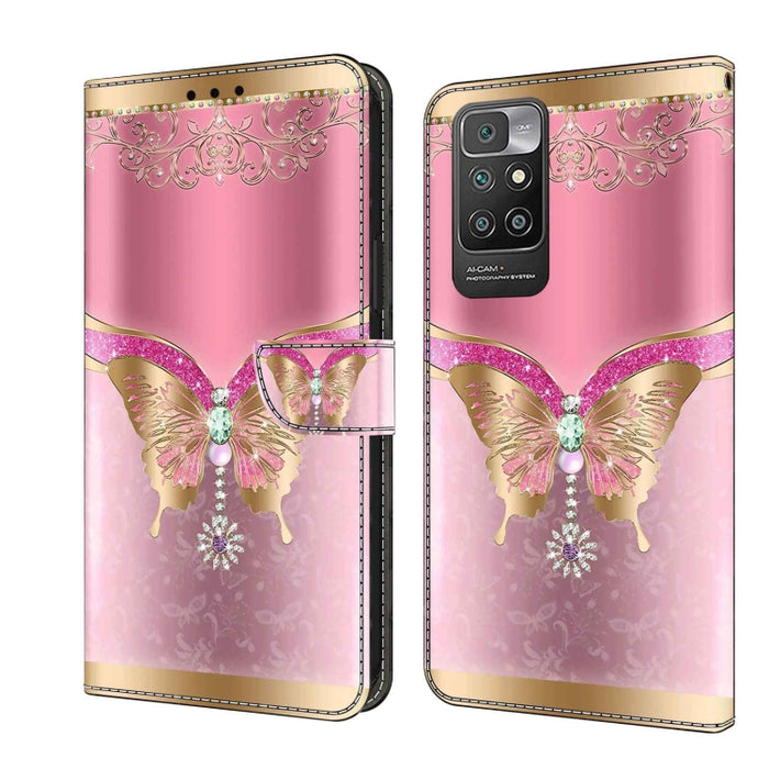 Funda protectora de cuero para teléfono Crystal 3D a prueba de golpes, For Xiaomi Redmi Note 11 Global, For Xiaomi Redmi 10C, For Xiaomi Redmi Note 12 Pro Global, For Xiaomi Redmi 10, For Xiaomi Redmi Note 10 5G
