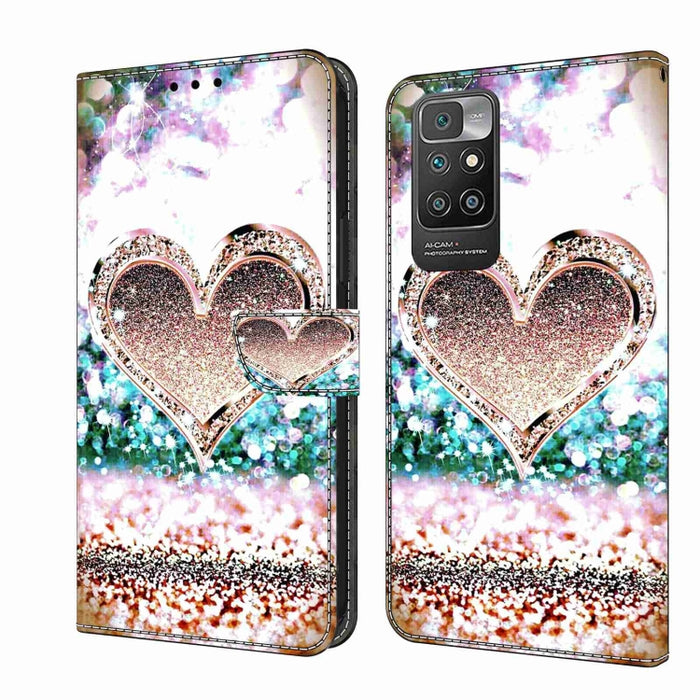 Funda protectora de cuero para teléfono Crystal 3D a prueba de golpes, For Xiaomi Redmi Note 11 Global, For Xiaomi Redmi 10C, For Xiaomi Redmi Note 12 Pro Global, For Xiaomi Redmi 10, For Xiaomi Redmi Note 10 5G