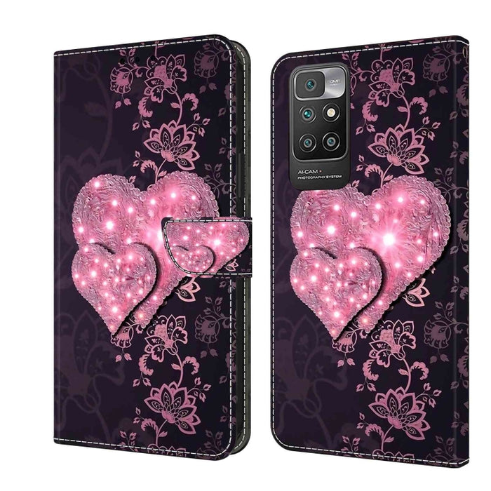 Funda protectora de cuero para teléfono Crystal 3D a prueba de golpes, For Xiaomi Redmi Note 11 Global, For Xiaomi Redmi 10C, For Xiaomi Redmi Note 12 Pro Global, For Xiaomi Redmi 10, For Xiaomi Redmi Note 10 5G