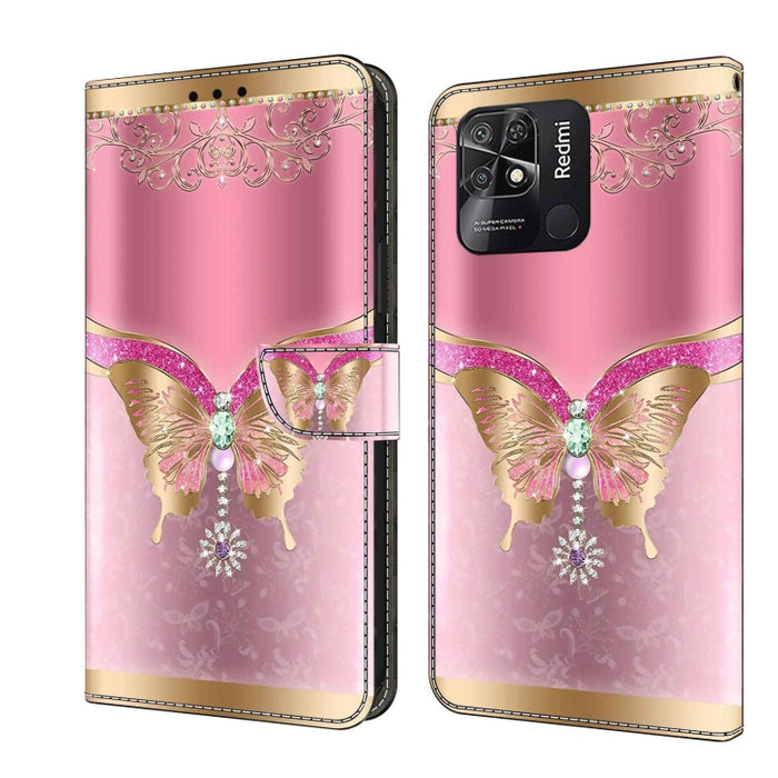 Funda protectora de cuero para teléfono Crystal 3D a prueba de golpes, For Xiaomi Redmi Note 11 Global, For Xiaomi Redmi 10C, For Xiaomi Redmi Note 12 Pro Global, For Xiaomi Redmi 10, For Xiaomi Redmi Note 10 5G