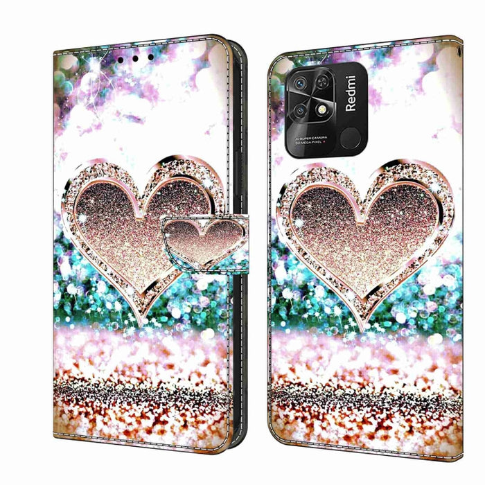 Funda protectora de cuero para teléfono Crystal 3D a prueba de golpes, For Xiaomi Redmi Note 11 Global, For Xiaomi Redmi 10C, For Xiaomi Redmi Note 12 Pro Global, For Xiaomi Redmi 10, For Xiaomi Redmi Note 10 5G