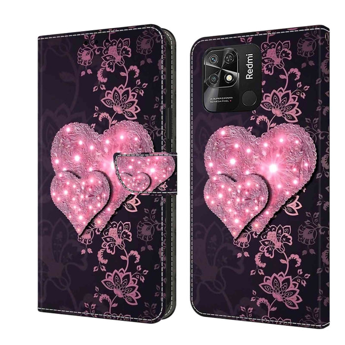 Funda protectora de cuero para teléfono Crystal 3D a prueba de golpes, For Xiaomi Redmi Note 11 Global, For Xiaomi Redmi 10C, For Xiaomi Redmi Note 12 Pro Global, For Xiaomi Redmi 10, For Xiaomi Redmi Note 10 5G