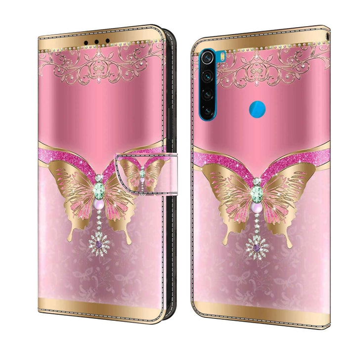 Funda protectora de cuero para teléfono Crystal 3D a prueba de golpes, For Xiaomi Redmi Note 9, For Xiaomi Redmi Note 9 Pro, For Xiaomi Redmi Note 8T, For Xiaomi Redmi Note 8, For Xiaomi Redmi Note 8 Pro