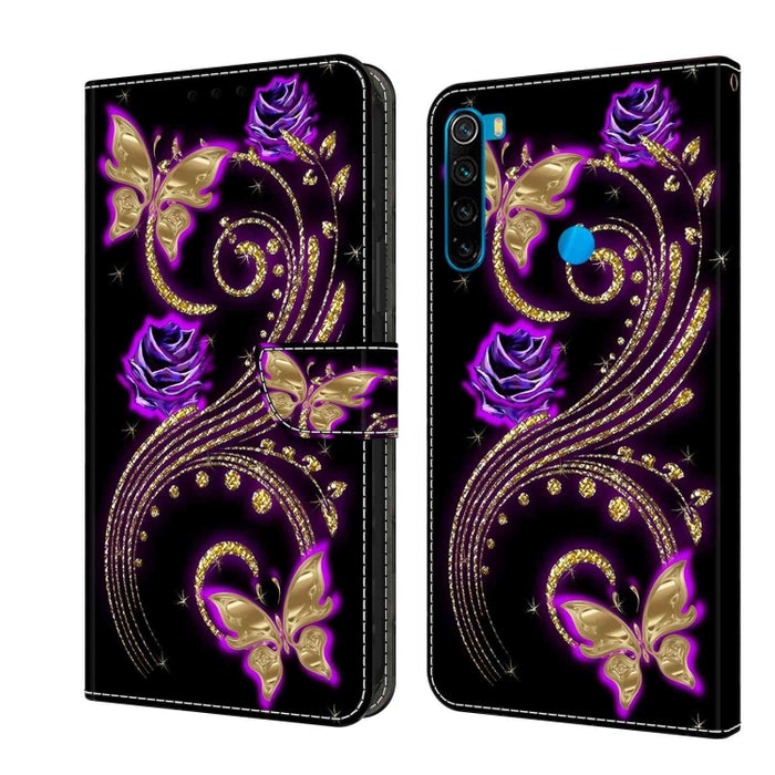 Funda protectora de cuero para teléfono Crystal 3D a prueba de golpes, For Xiaomi Redmi Note 9, For Xiaomi Redmi Note 9 Pro, For Xiaomi Redmi Note 8T, For Xiaomi Redmi Note 8, For Xiaomi Redmi Note 8 Pro