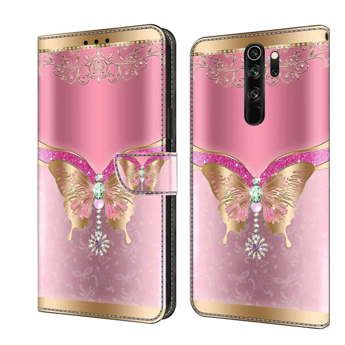 Funda protectora de cuero para teléfono Crystal 3D a prueba de golpes, For Xiaomi Redmi Note 9, For Xiaomi Redmi Note 9 Pro, For Xiaomi Redmi Note 8T, For Xiaomi Redmi Note 8, For Xiaomi Redmi Note 8 Pro
