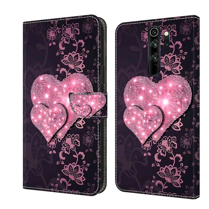 Funda protectora de cuero para teléfono Crystal 3D a prueba de golpes, For Xiaomi Redmi Note 9, For Xiaomi Redmi Note 9 Pro, For Xiaomi Redmi Note 8T, For Xiaomi Redmi Note 8, For Xiaomi Redmi Note 8 Pro