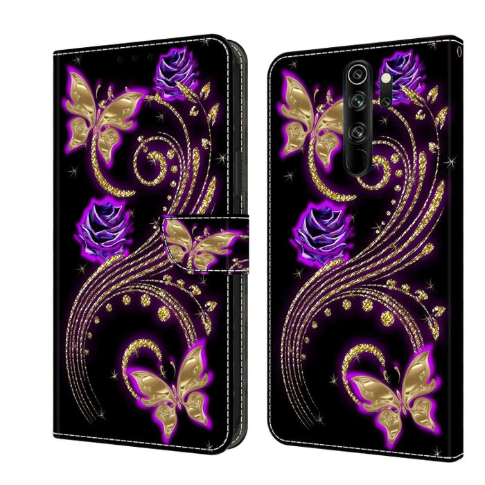 Funda protectora de cuero para teléfono Crystal 3D a prueba de golpes, For Xiaomi Redmi Note 9, For Xiaomi Redmi Note 9 Pro, For Xiaomi Redmi Note 8T, For Xiaomi Redmi Note 8, For Xiaomi Redmi Note 8 Pro