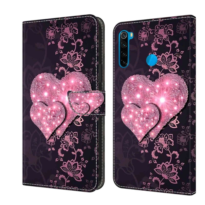 Funda protectora de cuero para teléfono Crystal 3D a prueba de golpes, For Xiaomi Redmi Note 9, For Xiaomi Redmi Note 9 Pro, For Xiaomi Redmi Note 8T, For Xiaomi Redmi Note 8, For Xiaomi Redmi Note 8 Pro