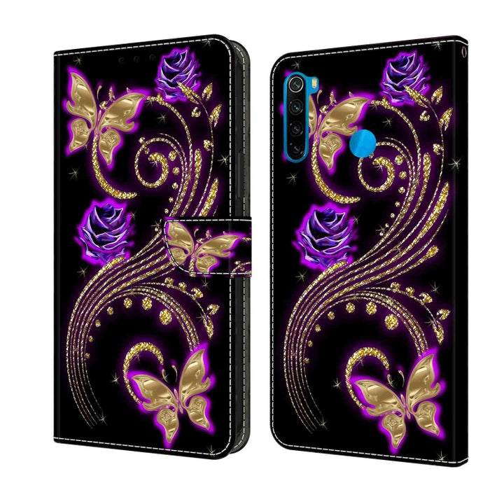 Funda protectora de cuero para teléfono Crystal 3D a prueba de golpes, For Xiaomi Redmi Note 9, For Xiaomi Redmi Note 9 Pro, For Xiaomi Redmi Note 8T, For Xiaomi Redmi Note 8, For Xiaomi Redmi Note 8 Pro