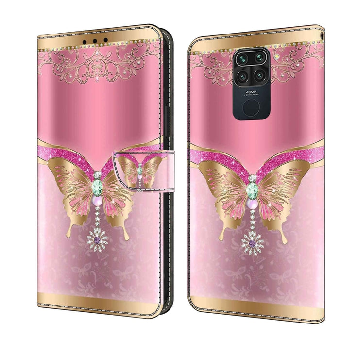 Funda protectora de cuero para teléfono Crystal 3D a prueba de golpes, For Xiaomi Redmi Note 9, For Xiaomi Redmi Note 9 Pro, For Xiaomi Redmi Note 8T, For Xiaomi Redmi Note 8, For Xiaomi Redmi Note 8 Pro