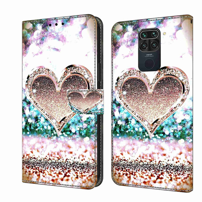 Funda protectora de cuero para teléfono Crystal 3D a prueba de golpes, For Xiaomi Redmi Note 9, For Xiaomi Redmi Note 9 Pro, For Xiaomi Redmi Note 8T, For Xiaomi Redmi Note 8, For Xiaomi Redmi Note 8 Pro
