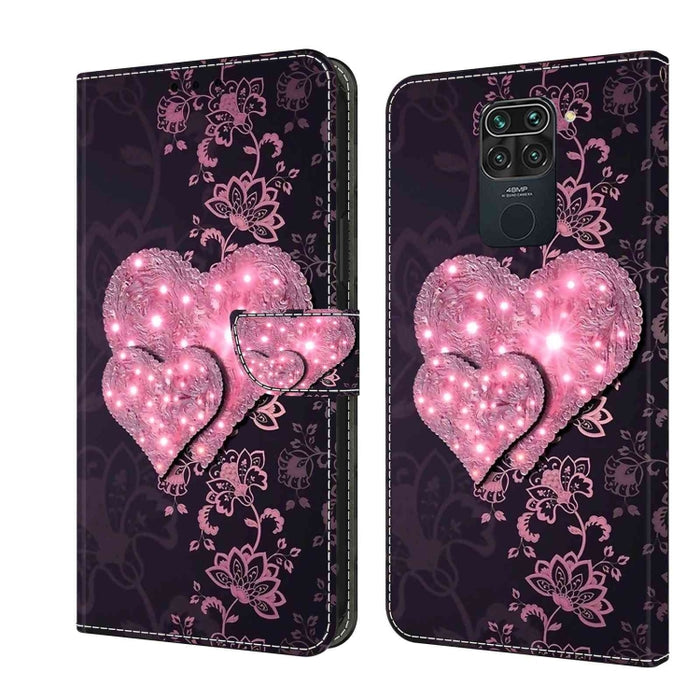 Funda protectora de cuero para teléfono Crystal 3D a prueba de golpes, For Xiaomi Redmi Note 9, For Xiaomi Redmi Note 9 Pro, For Xiaomi Redmi Note 8T, For Xiaomi Redmi Note 8, For Xiaomi Redmi Note 8 Pro