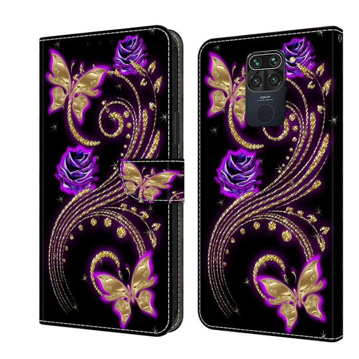 Funda protectora de cuero para teléfono Crystal 3D a prueba de golpes, For Xiaomi Redmi Note 9, For Xiaomi Redmi Note 9 Pro, For Xiaomi Redmi Note 8T, For Xiaomi Redmi Note 8, For Xiaomi Redmi Note 8 Pro