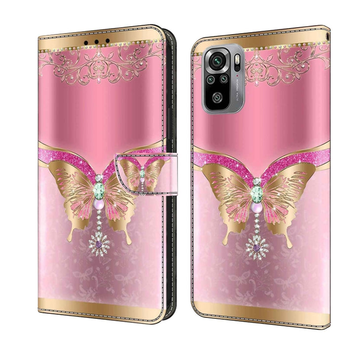 Funda protectora de cuero para teléfono Crystal 3D a prueba de golpes, For Xiaomi Redmi Note 10 4G, For Xiaomi Redmi 9T, For Xiaomi Redmi 9A, For Xiaomi Redmi 9, For Xiaomi Redmi 9C
