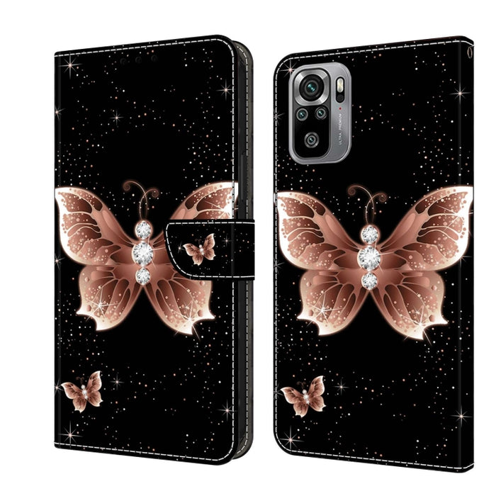 Funda protectora de cuero para teléfono Crystal 3D a prueba de golpes, For Xiaomi Redmi Note 10 4G, For Xiaomi Redmi 9T, For Xiaomi Redmi 9A, For Xiaomi Redmi 9, For Xiaomi Redmi 9C