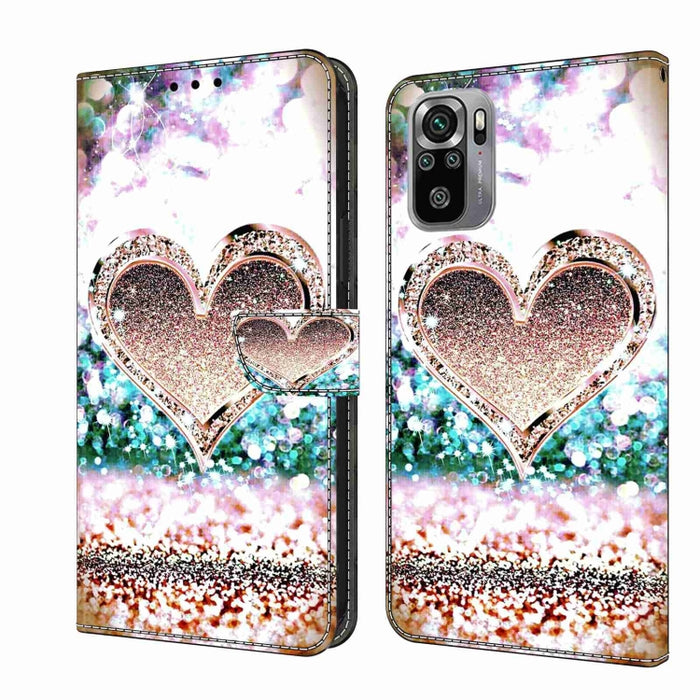 Funda protectora de cuero para teléfono Crystal 3D a prueba de golpes, For Xiaomi Redmi Note 10 4G, For Xiaomi Redmi 9T, For Xiaomi Redmi 9A, For Xiaomi Redmi 9, For Xiaomi Redmi 9C