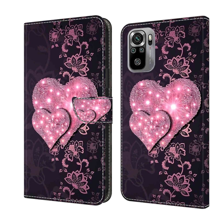 Funda protectora de cuero para teléfono Crystal 3D a prueba de golpes, For Xiaomi Redmi Note 10 4G, For Xiaomi Redmi 9T, For Xiaomi Redmi 9A, For Xiaomi Redmi 9, For Xiaomi Redmi 9C