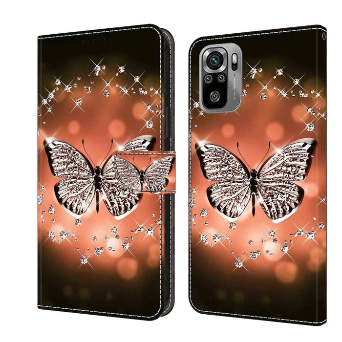 Funda protectora de cuero para teléfono Crystal 3D a prueba de golpes, For Xiaomi Redmi Note 10 4G, For Xiaomi Redmi 9T, For Xiaomi Redmi 9A, For Xiaomi Redmi 9, For Xiaomi Redmi 9C