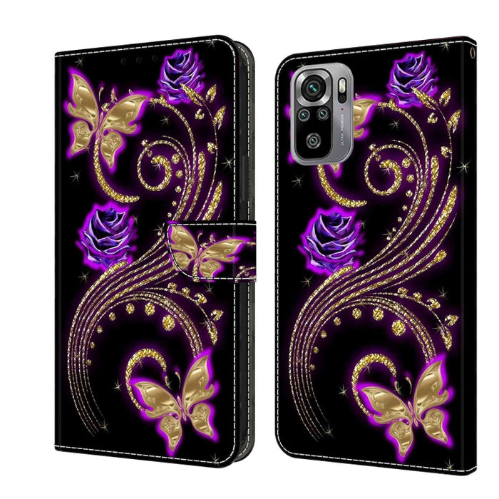 Funda protectora de cuero para teléfono Crystal 3D a prueba de golpes, For Xiaomi Redmi Note 10 4G, For Xiaomi Redmi 9T, For Xiaomi Redmi 9A, For Xiaomi Redmi 9, For Xiaomi Redmi 9C