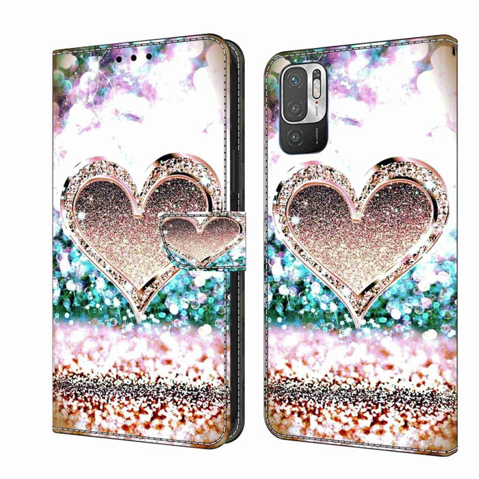 Funda protectora de cuero para teléfono Crystal 3D a prueba de golpes, For Xiaomi Redmi Note 11 Global, For Xiaomi Redmi 10C, For Xiaomi Redmi Note 12 Pro Global, For Xiaomi Redmi 10, For Xiaomi Redmi Note 10 5G