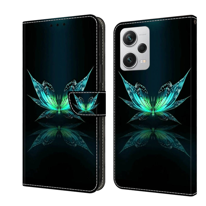 Funda protectora de cuero para teléfono Crystal 3D a prueba de golpes, For Xiaomi Redmi A1+ / A2 / A2+, For Xiaomi 13T Pro, For Xiaomi Redmi Note 12 4G, For Xiaomi Redmi Note 12 Pro+, For Xiaomi Redmi Note 12 5G Global / Poco X5