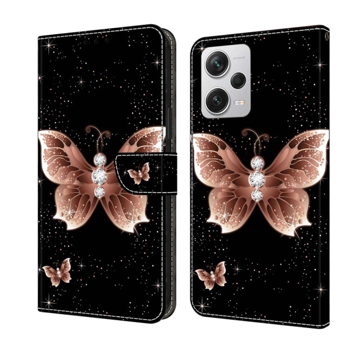 Funda protectora de cuero para teléfono Crystal 3D a prueba de golpes, For Xiaomi Redmi A1+ / A2 / A2+, For Xiaomi 13T Pro, For Xiaomi Redmi Note 12 4G, For Xiaomi Redmi Note 12 Pro+, For Xiaomi Redmi Note 12 5G Global / Poco X5