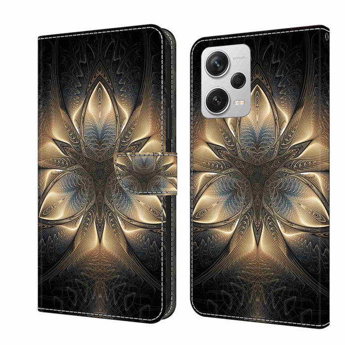 Funda protectora de cuero para teléfono Crystal 3D a prueba de golpes, For Xiaomi Redmi A1+ / A2 / A2+, For Xiaomi 13T Pro, For Xiaomi Redmi Note 12 4G, For Xiaomi Redmi Note 12 Pro+, For Xiaomi Redmi Note 12 5G Global / Poco X5