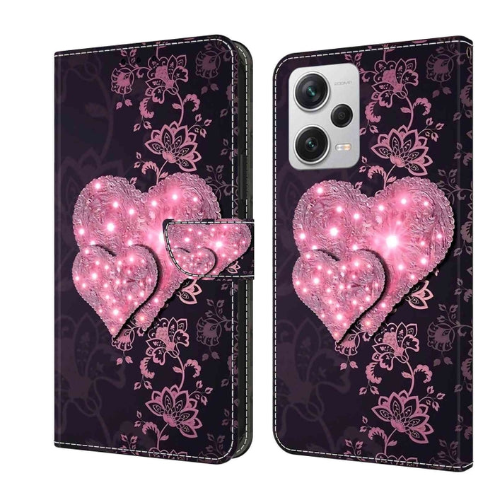 Funda protectora de cuero para teléfono Crystal 3D a prueba de golpes, For Xiaomi Redmi A1+ / A2 / A2+, For Xiaomi 13T Pro, For Xiaomi Redmi Note 12 4G, For Xiaomi Redmi Note 12 Pro+, For Xiaomi Redmi Note 12 5G Global / Poco X5