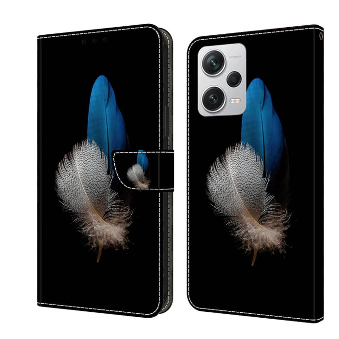Funda protectora de cuero para teléfono Crystal 3D a prueba de golpes, For Xiaomi Redmi A1+ / A2 / A2+, For Xiaomi 13T Pro, For Xiaomi Redmi Note 12 4G, For Xiaomi Redmi Note 12 Pro+, For Xiaomi Redmi Note 12 5G Global / Poco X5