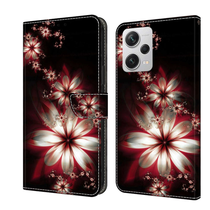Funda protectora de cuero para teléfono Crystal 3D a prueba de golpes, For Xiaomi Redmi A1+ / A2 / A2+, For Xiaomi 13T Pro, For Xiaomi Redmi Note 12 4G, For Xiaomi Redmi Note 12 Pro+, For Xiaomi Redmi Note 12 5G Global / Poco X5