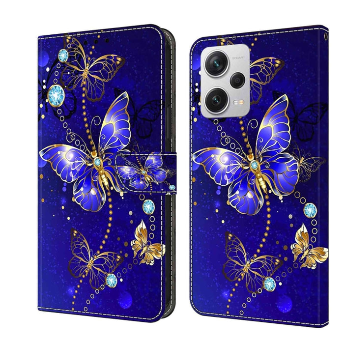 Funda protectora de cuero para teléfono Crystal 3D a prueba de golpes, For Xiaomi Redmi A1+ / A2 / A2+, For Xiaomi 13T Pro, For Xiaomi Redmi Note 12 4G, For Xiaomi Redmi Note 12 Pro+, For Xiaomi Redmi Note 12 5G Global / Poco X5