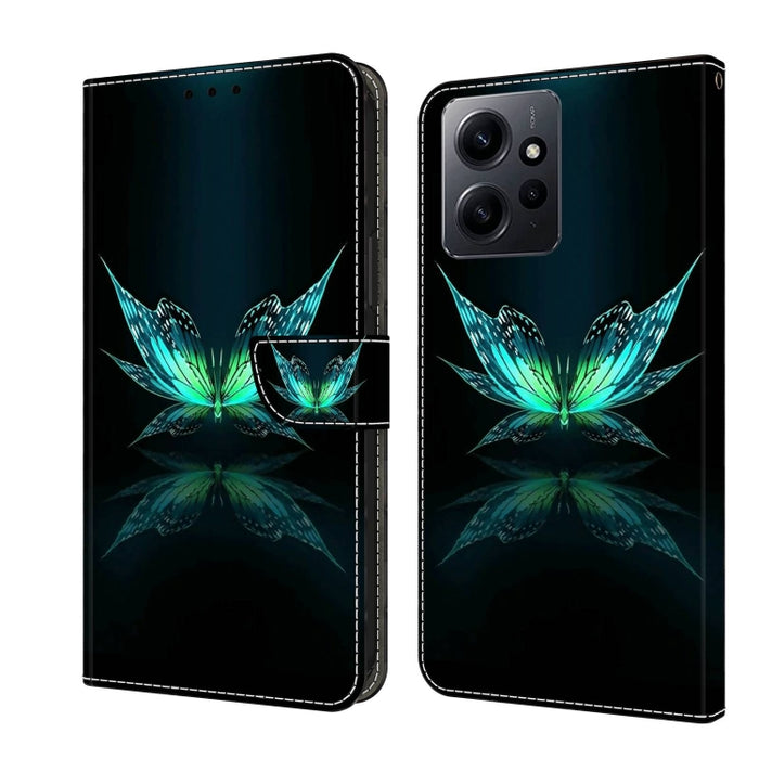 Funda protectora de cuero para teléfono Crystal 3D a prueba de golpes, For Xiaomi Redmi A1+ / A2 / A2+, For Xiaomi 13T Pro, For Xiaomi Redmi Note 12 4G, For Xiaomi Redmi Note 12 Pro+, For Xiaomi Redmi Note 12 5G Global / Poco X5