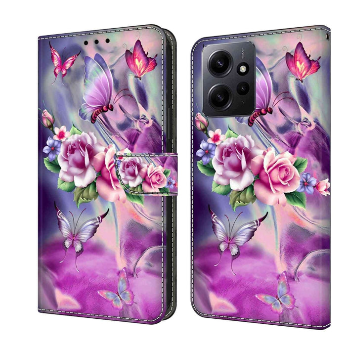 Funda protectora de cuero para teléfono Crystal 3D a prueba de golpes, For Xiaomi Redmi A1+ / A2 / A2+, For Xiaomi 13T Pro, For Xiaomi Redmi Note 12 4G, For Xiaomi Redmi Note 12 Pro+, For Xiaomi Redmi Note 12 5G Global / Poco X5