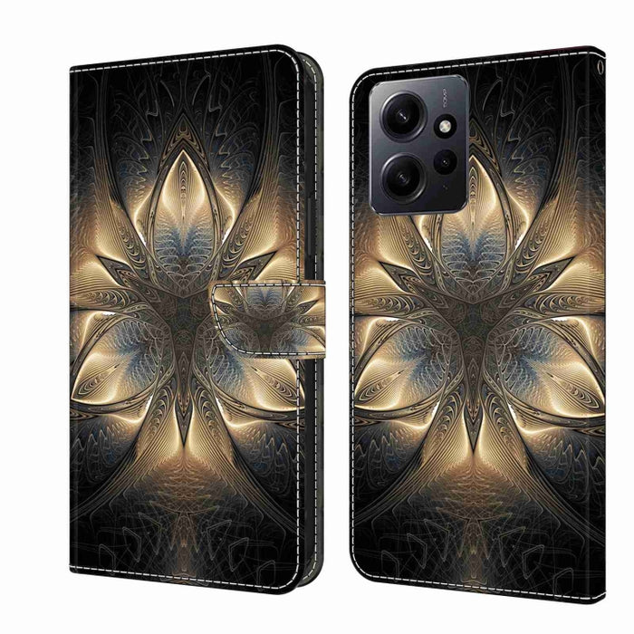 Funda protectora de cuero para teléfono Crystal 3D a prueba de golpes, For Xiaomi Redmi A1+ / A2 / A2+, For Xiaomi 13T Pro, For Xiaomi Redmi Note 12 4G, For Xiaomi Redmi Note 12 Pro+, For Xiaomi Redmi Note 12 5G Global / Poco X5