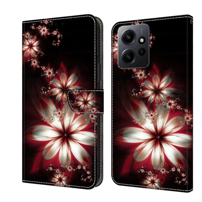 Funda protectora de cuero para teléfono Crystal 3D a prueba de golpes, For Xiaomi Redmi A1+ / A2 / A2+, For Xiaomi 13T Pro, For Xiaomi Redmi Note 12 4G, For Xiaomi Redmi Note 12 Pro+, For Xiaomi Redmi Note 12 5G Global / Poco X5