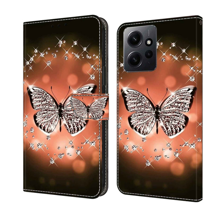 Funda protectora de cuero para teléfono Crystal 3D a prueba de golpes, For Xiaomi Redmi A1+ / A2 / A2+, For Xiaomi 13T Pro, For Xiaomi Redmi Note 12 4G, For Xiaomi Redmi Note 12 Pro+, For Xiaomi Redmi Note 12 5G Global / Poco X5