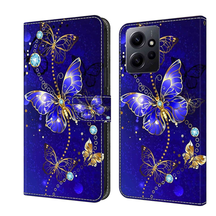 Funda protectora de cuero para teléfono Crystal 3D a prueba de golpes, For Xiaomi Redmi A1+ / A2 / A2+, For Xiaomi 13T Pro, For Xiaomi Redmi Note 12 4G, For Xiaomi Redmi Note 12 Pro+, For Xiaomi Redmi Note 12 5G Global / Poco X5