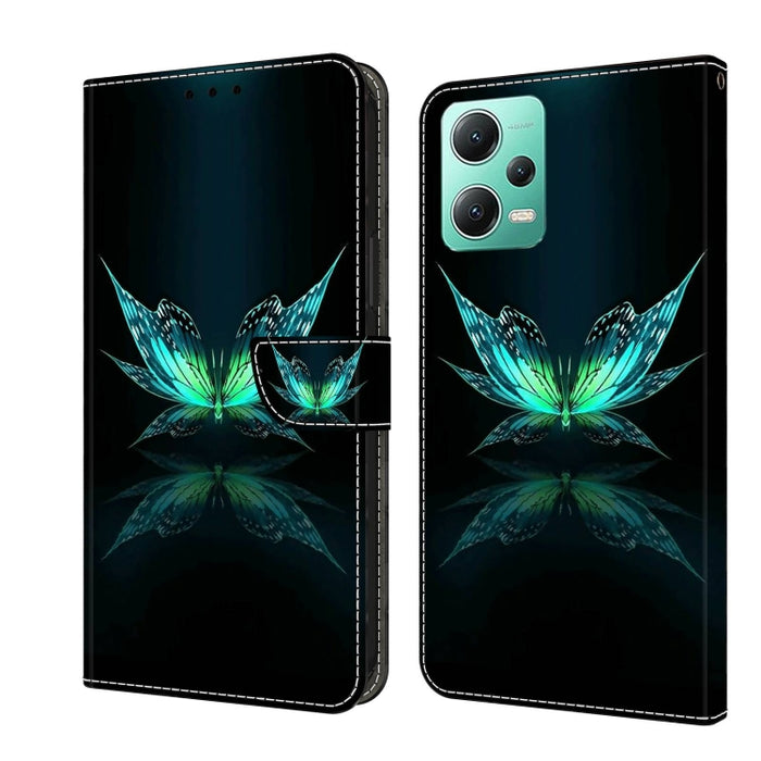 Funda protectora de cuero para teléfono Crystal 3D a prueba de golpes, For Xiaomi Redmi A1+ / A2 / A2+, For Xiaomi 13T Pro, For Xiaomi Redmi Note 12 4G, For Xiaomi Redmi Note 12 Pro+, For Xiaomi Redmi Note 12 5G Global / Poco X5