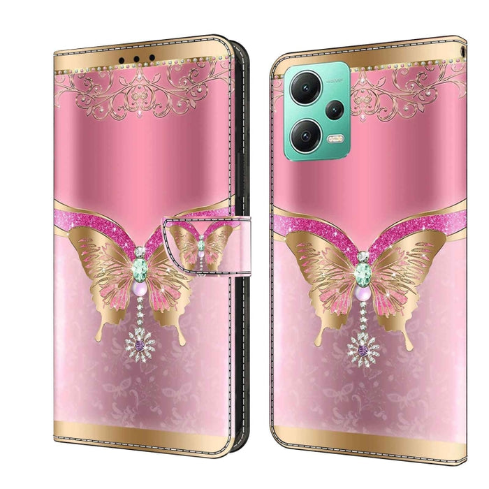 Funda protectora de cuero para teléfono Crystal 3D a prueba de golpes, For Xiaomi Redmi A1+ / A2 / A2+, For Xiaomi 13T Pro, For Xiaomi Redmi Note 12 4G, For Xiaomi Redmi Note 12 Pro+, For Xiaomi Redmi Note 12 5G Global / Poco X5